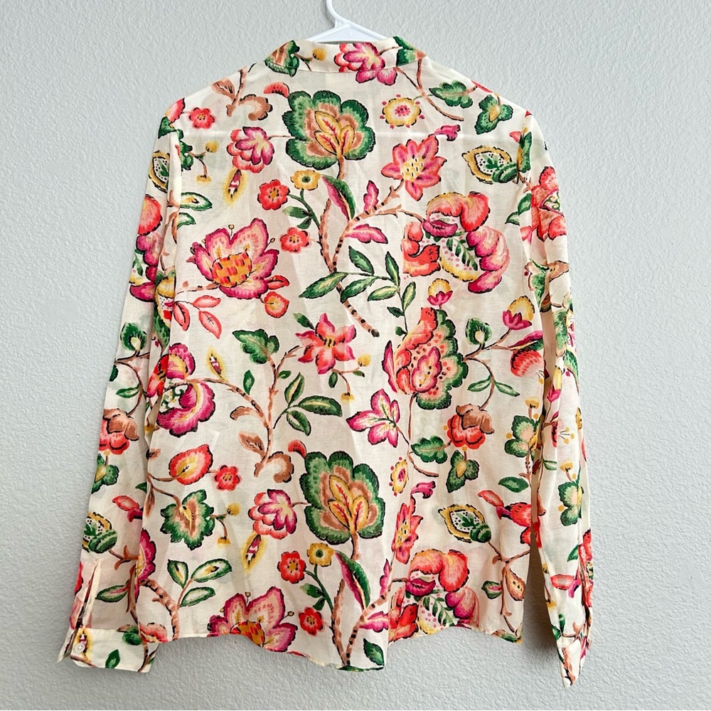 NWT Sezane Chemise Pierre in Aria Floral Print Button Up Blouse - Picture 5 of 10